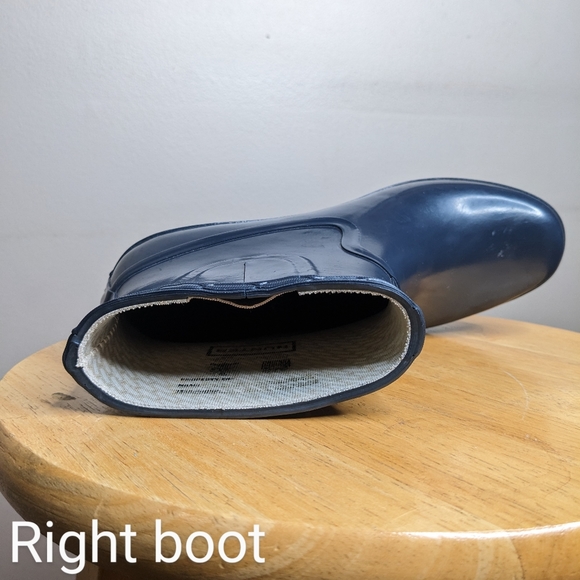 ✨20%off✨Hunter women's Rain Boots Wedge Aston Gloss Blue size 7 outdoor rain - Picture 6 of 15